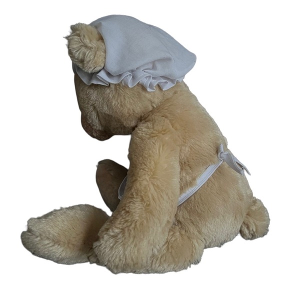 Mary Meyer Colonnial Williamsburg Pilgrim Teddy Bear Bonet Apron‎ 15” - Picture 3 of 8